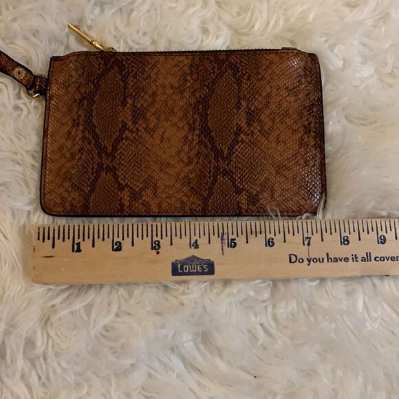 Brighton Wristlet/bag.  Brown reptile print.  NWOT - Picture 3 of 7
